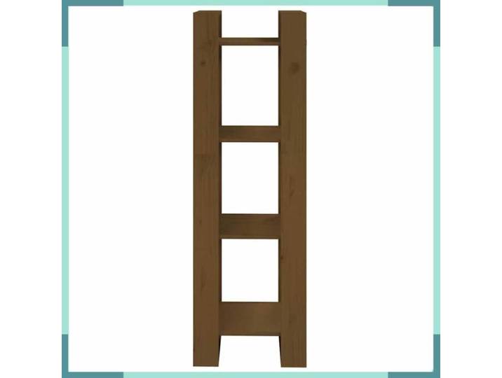 Bibliothèque/Cloison - 813867 - Marron miel - Bois de pin massif - 41x35x125 cm