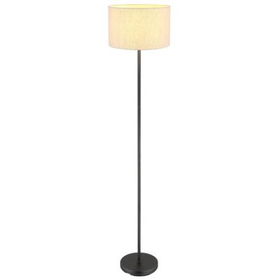 NOWA Stehlampe "THEA", schwarz (schwarz, chrom matt), 1, 1 Stk., Leuchten, Stehleuchte schwarz-chrom matt Wohnzimmer Flur, Stehlampe