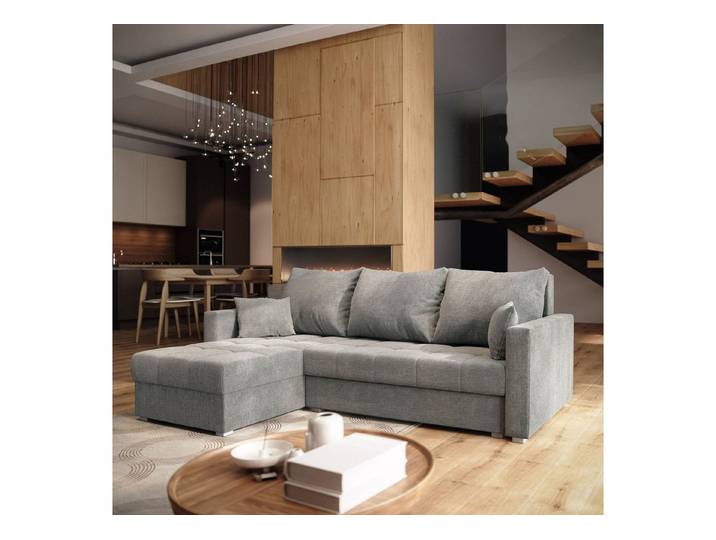 Masseno Ecksofa NIDA mit Schlaffunktion L-Form, Sofa mit Bettkasten