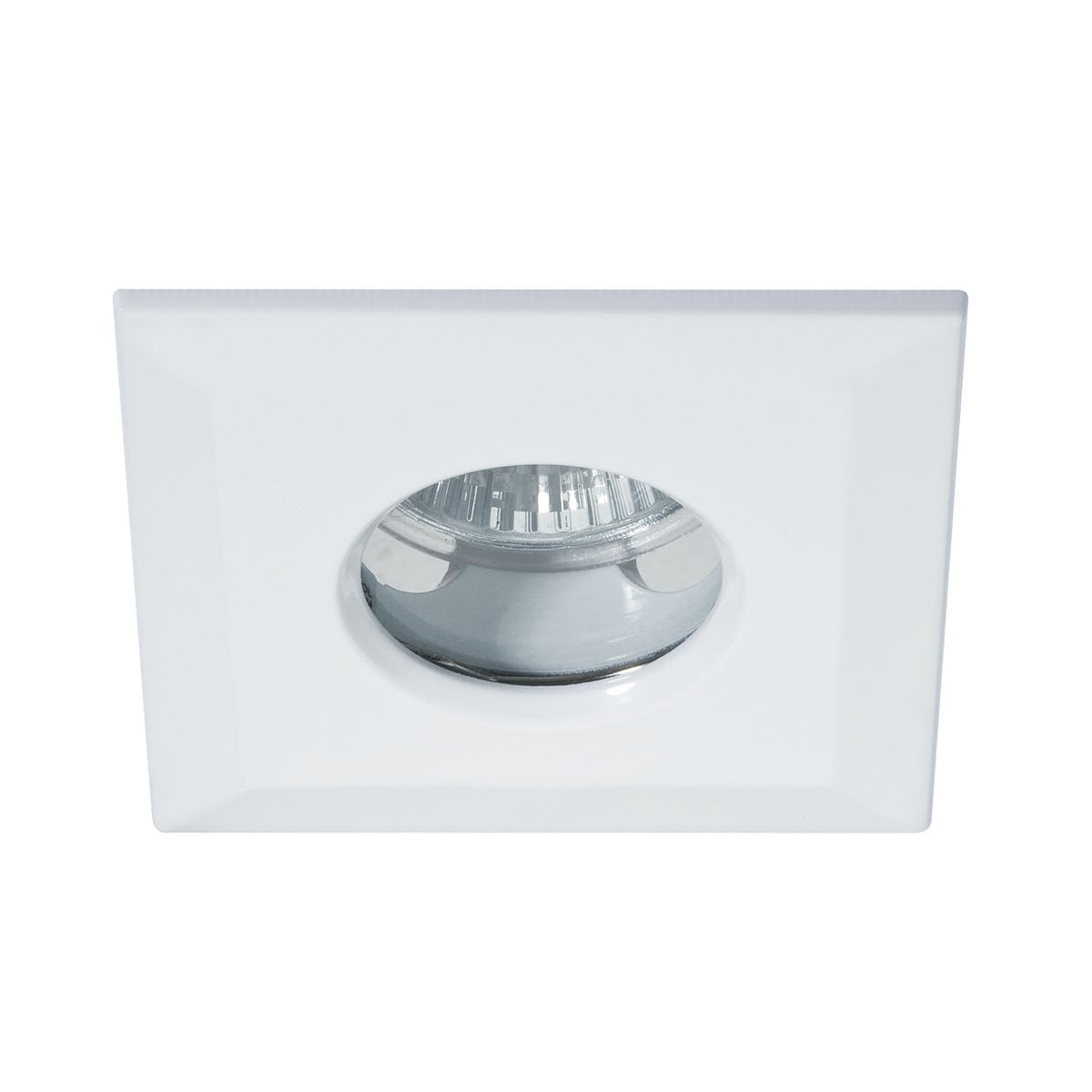 Paulmann Premium inbouwspotset Quadro, vierkant, wit/aluminium, IP65, 1x35W, 70VA, 230/12V, GU5,3, 51mm