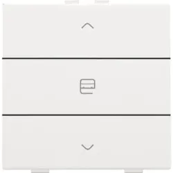 Niko Züblin 154-51033 Einfach Motorsteuertaster für Niko Home Control, white coated 15451033