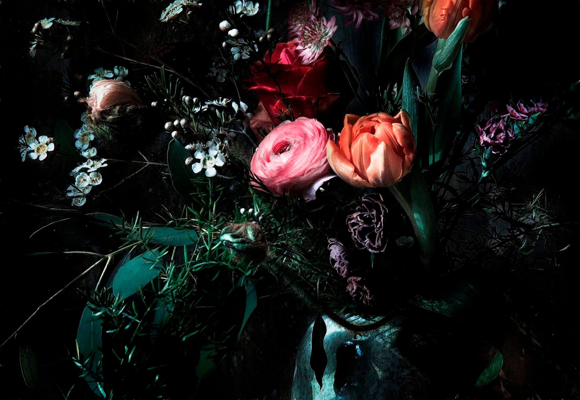 Fototapete KOMAR "Still Life - Größe 368 x 254 cm", bunt, B:368m L:254m, Papier, Tapeten, Fototapete, Wohnzimmer, Schlafzimmer