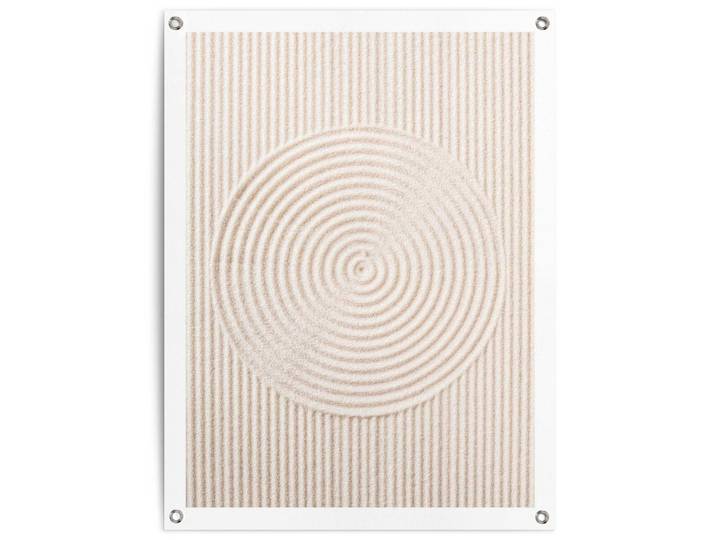 Poster REINDERS Sandkreise , beige (farbe bild(er): beige), B:60cm H:80cm T:0,1cm, Leinwand, Bilder, Poster, Outdoor für Garten oder Balkon