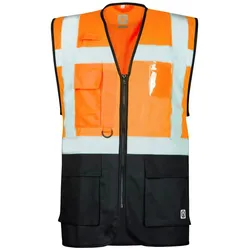 Ardon Safety Warnweste Signal Orange/Schwarz Größe L