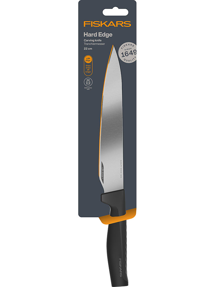 Fiskars Tranchiermesser "Hard Edge" in Schwarz - (H)35 cm - onesize