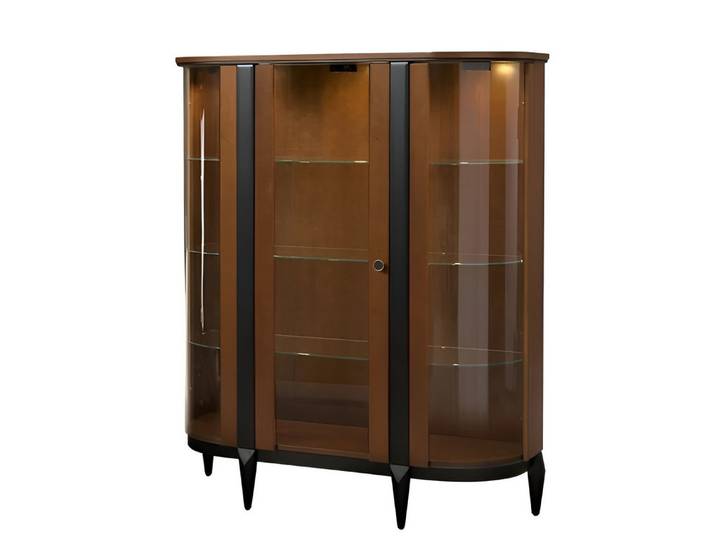 Xlmoebel Glasvitrine Eleganter Vitrinenschrank mit Glasfront für stilvolle Präsentation (Vitrine) Hergestellt in Europa