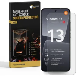 2x Panzerfolie für Xiaomi 13 MATT Displayschutz Schutzfolie Entspiegelt ANTI-SHOCK/ ANTI-KRATZ/ ANTI-BRUCH/ ANTI-SCHMUTZ