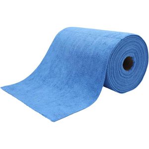 Rogge Allzwecktuch Mikrofaser-Rolle, 30 x 30 cm, aus Mikrofaser, auf Rolle, blau, waschbar, 75 Stück