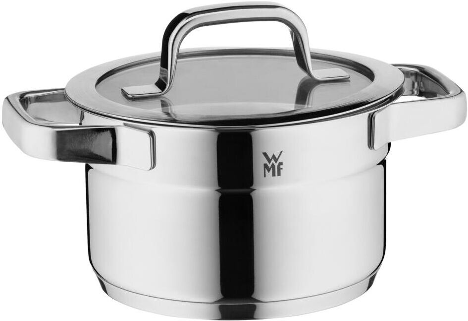 Topf-Set WMF "Compact Cuisine 5-teilig", silber (silberfarben), Ø:24cm, Töpfe, Topf-Set silberfarben 14,9 l + Ø 24cm