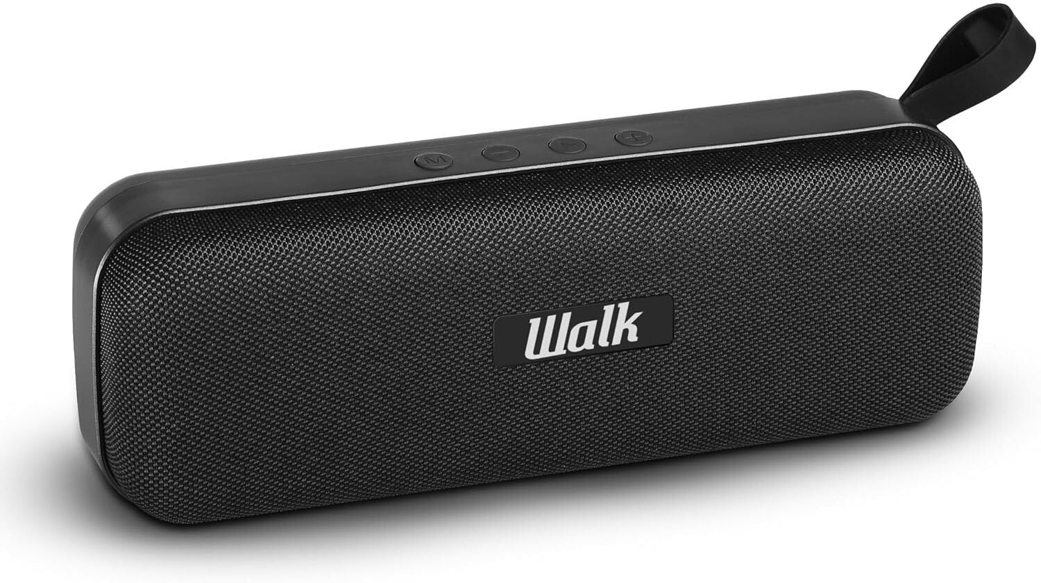 Walk Audio True Wireless Fabric Bluetooth Speaker – 2 x 5W, TruSound Bass Boost, Built-In Mic & USB Input, New