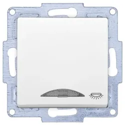 Günsan VISAGE + MODERNA Modul Taster Licht beleuchtet Weiss