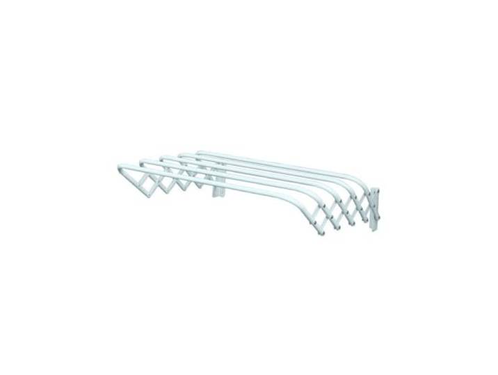 MSV, Praktischer und Eleganter Wandtrockner aus Metall zur Optimierung des Trockenraums, Ideal für Innen und Außen, Maße 80 x 45 x 19 cm, Farbe Weiß