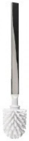 Brosse de toilette Emco Loft avec manche 051500191 brosse de remplacement, chromé / blanc