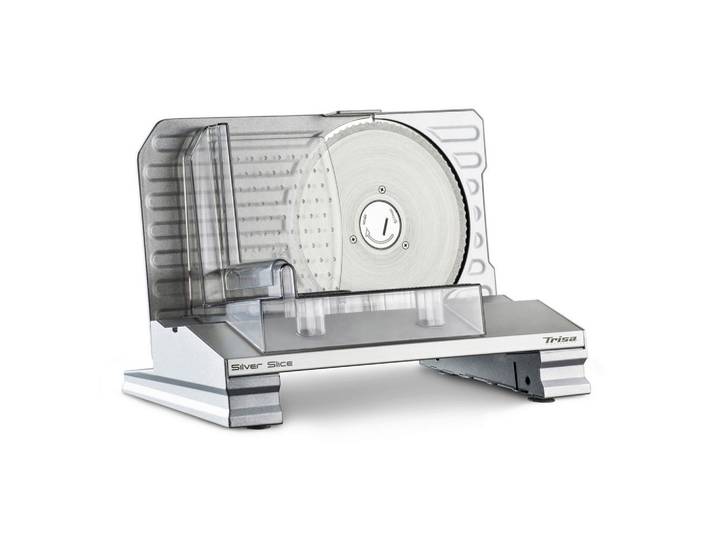 Allesschneider, Silber, 36.40x27.30x19.60 cm, Metall, Daumenschutz & Restehalter, Kochen