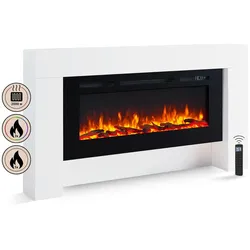BALDERIA Elektrokamin  Zeus - Standkamin m it Heizung 2000 W, weiss