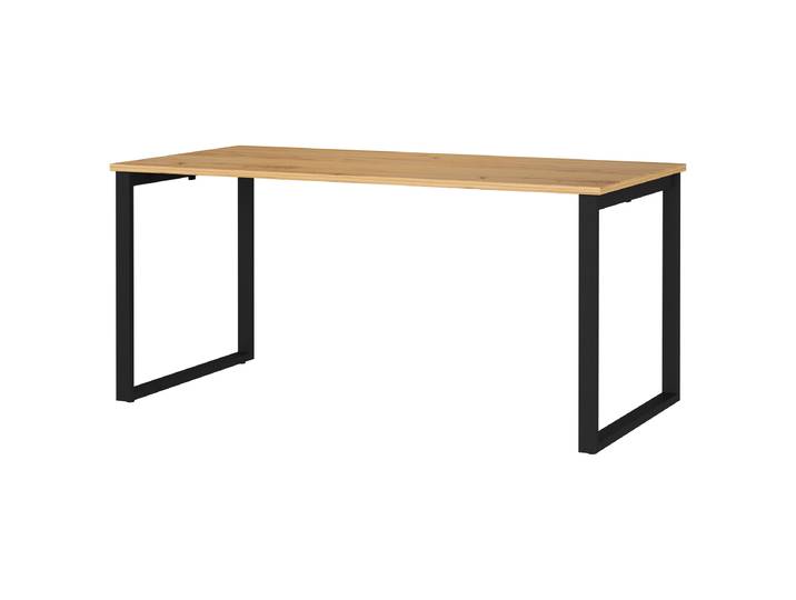 Schreibtisch Tivolo 160cm Braun/Eiche Navarra Dekor Kufen