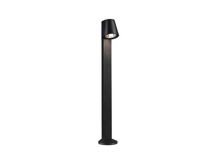 Paulmann 94863 LED Pollerleuchte Caissa Bewegungsmelder mit Hochfrequenz-Sensor IP44 793mm 3000K 9W 700lm 230V 65° Anthrazit Außenleuchte