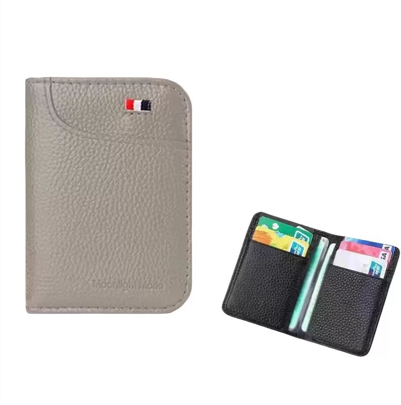INF Schlanker, minimalistischer Kartenhalter für Bankkarten und Ausweise Grau