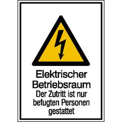 SAFETYMARKING Warn-Kombischild Achtung Kunststoff (B x H) 210 mm x 297 mm ISO 7010 1 St. 43.1339