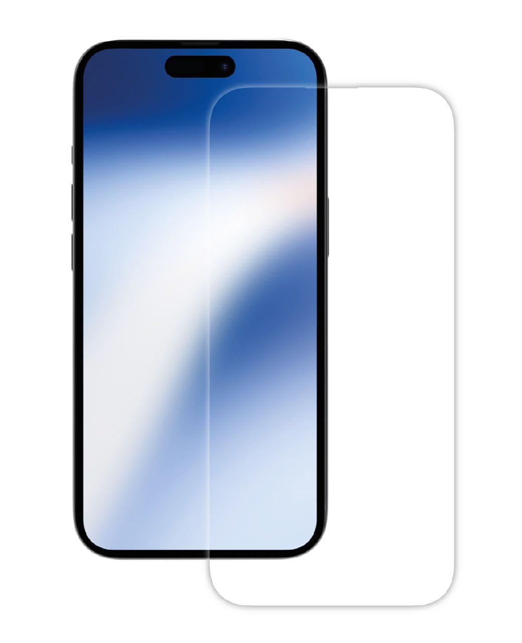 Vivanco Klare Bildschirmschutzfolie gehärtetes Glas 9H für Apple iPhone 15 2D 63883