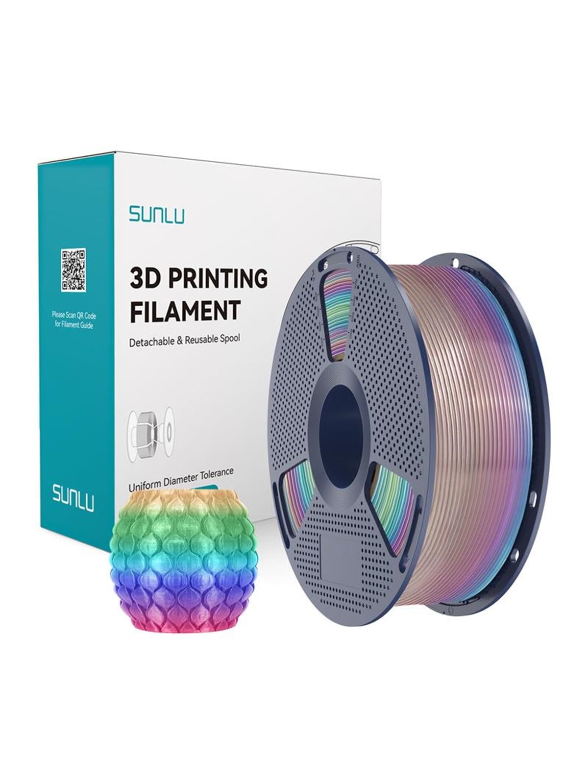 Sunlu PLA Transparent (Regenbogen) 04 Filament