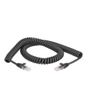 Delock RJ45 Spiralkabel Stecker zu Cat.5e 2 m schwarz (87993)