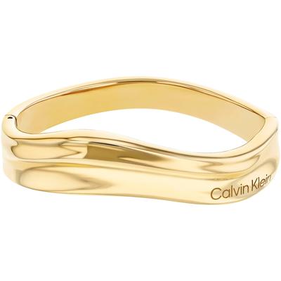 Armreif CALVIN KLEIN "ELEMENTAL", gold (gelbgoldfarben), Armbänder, Damen, Edelstahl, Armreif