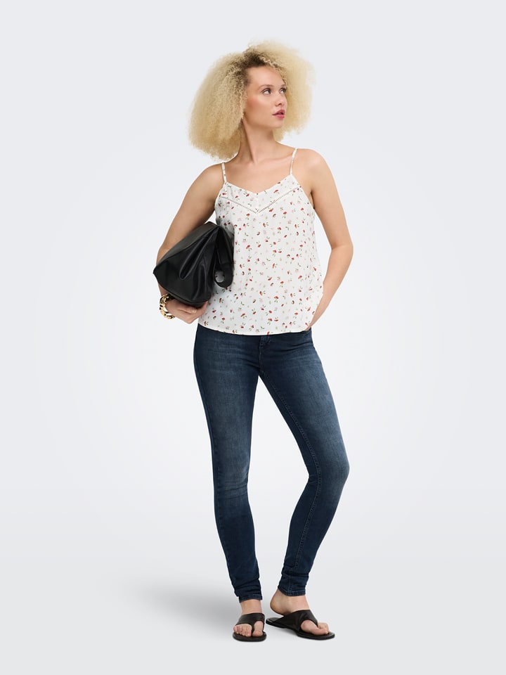 ONLY Top in Weiß - L