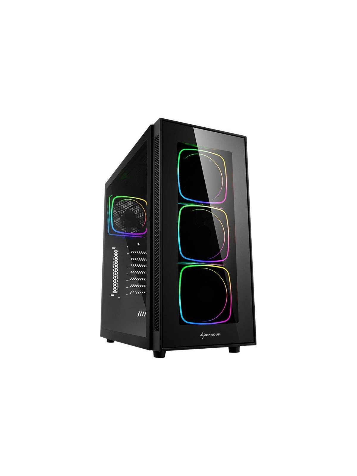 Sharkoon TG6 RGB - mid tower - ATX - Gehäuse - Tower - Schwarz
