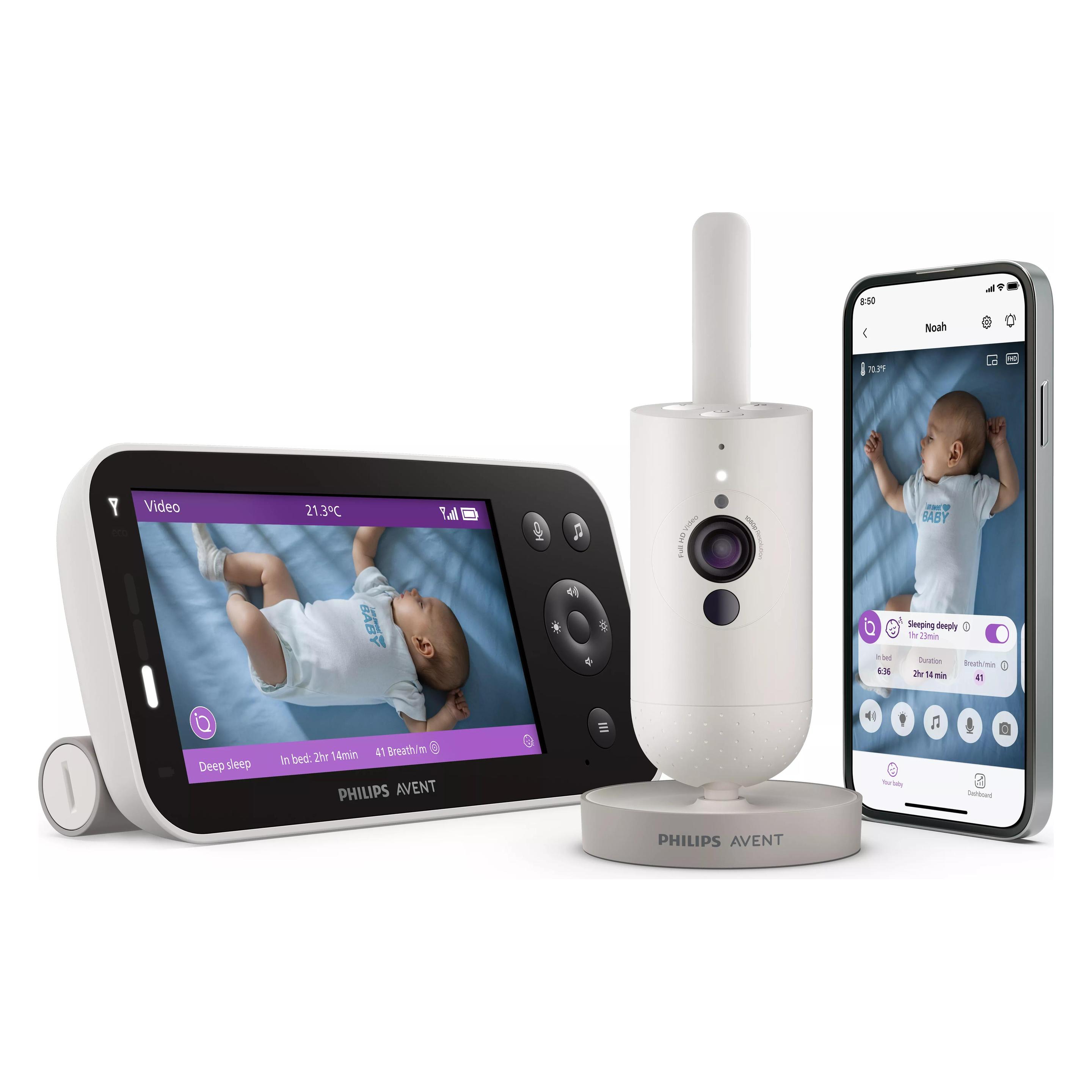 Philips Avent Premium Connected (Babyphone mit Kamera, 400 m) (SCD974/26)