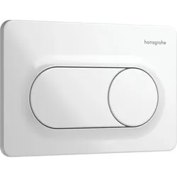 hansgrohe iFrame Original S Betätigungsplatte für 2-Mengen-Spülung, 66002450, Farbe: Weiß