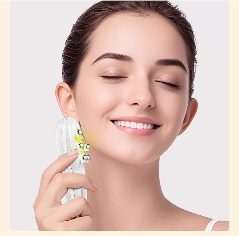 INF Masseur Facial, Yeux et Arête Nasale - Sphérique 9D, Multi-Lumière, Microcourant EMS