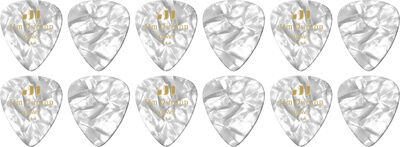 Dunlop Celluloid White Pearloid Heavy