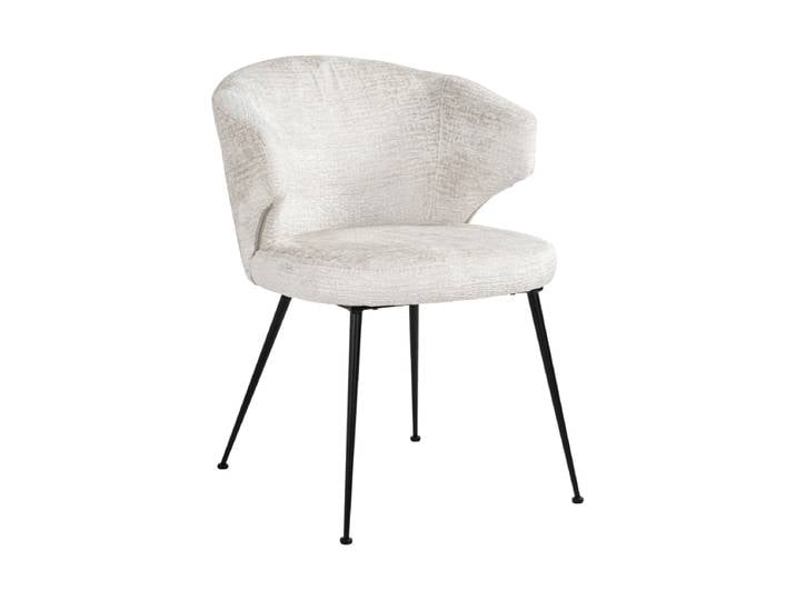 Hochwertiger Design Esszimmerstuhl „Xandra“ Chenille Creme Richmond Interiors