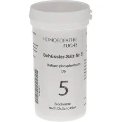 HOMOEOPATHIEFUCHS Schüssler-Salz Nummer 5 Kalium phosphoricum D6 Biochemie 400 St Tabletten