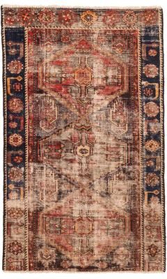 ECARPETGALLERY Hand-knotted Antalya Vintage Red Wool Rug - 3'7 x 5'11