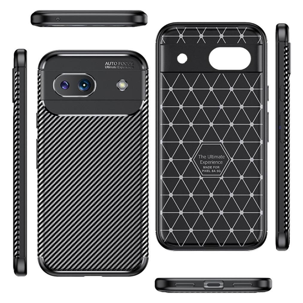 Screenguard Google Pixel 8a Hülle Carbon Design TPU Case (Google Pixel 8) (00033897)