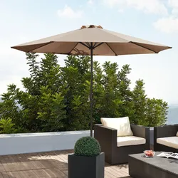Sonnenschirm Budapest 230x300cm Beige [casa.pro]