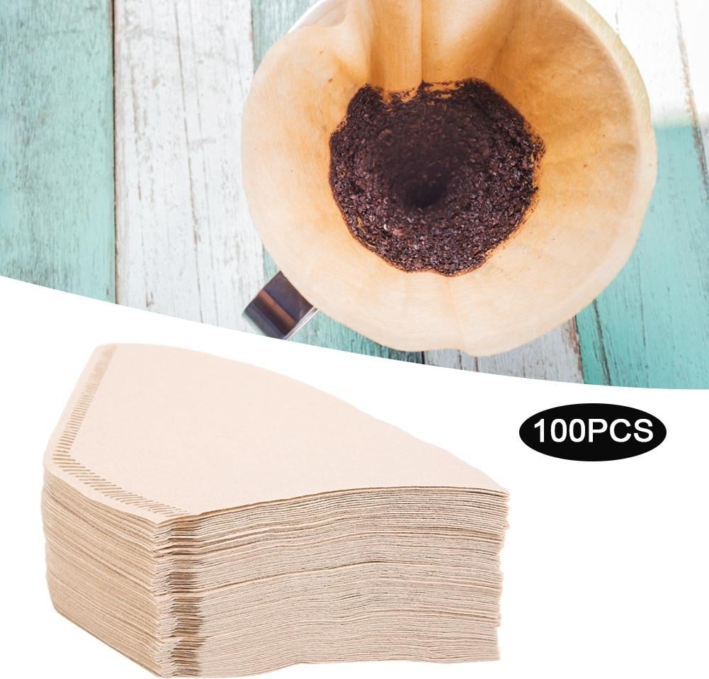 Cocosity Wegwerp koffiefilters in waaier vorm, 100 stuks