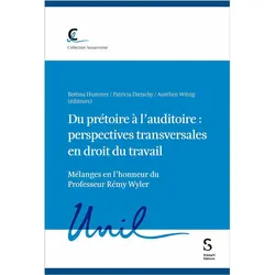 Du prétoire à l’auditoire : perspectives transversales en droit du travail, Fachbücher von Bettina Hummer, Patricia Dietschy, Aurélien Witzig