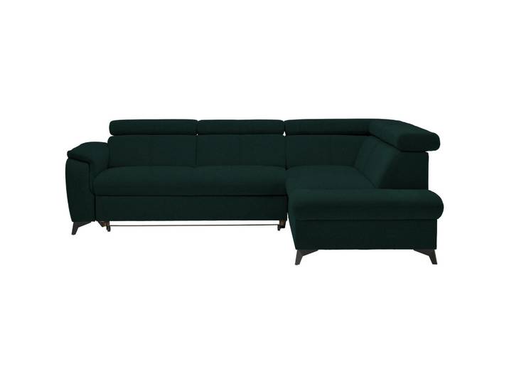 Stylife Ecksofa, Waldgrün, Metall, Ottomane rechts, L-Form, 260x203 cm, Bettkasten erhältlich, Stoffauswahl, seitenverkehrt erhältlich, Bettfunktion erhältlich, Hocker erhältlich, Wohnzimmer, Sofas & Couches, Wohnlandschaften, Ecksofas