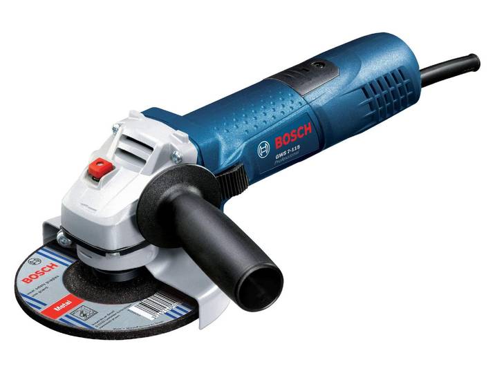 Meuleuse angulaire Bosch GWS 7-115\, avec protection contre le redémarrage\, carton 0601388106