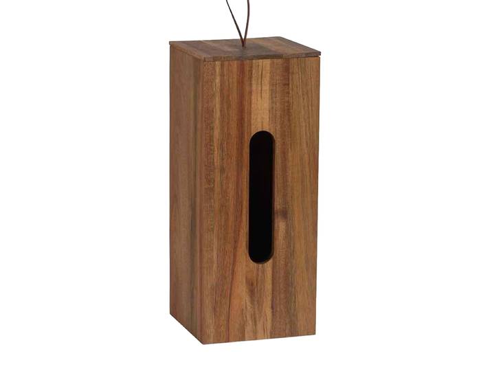 Toilettenpapier Aufbewahrung „Georg“, Akazie dunkel Akazienholz Nussbaum Andrea House
