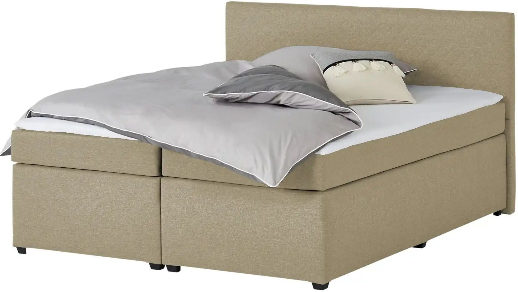 Höffner Boxspringbett  Countess ¦ beige ¦ Maße (cm): B: 167 H: 104
