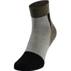 Odlo, Unisex, Sportsocken, Performance Wool Hike Quarter (45 - 47), Grau, Schwarz