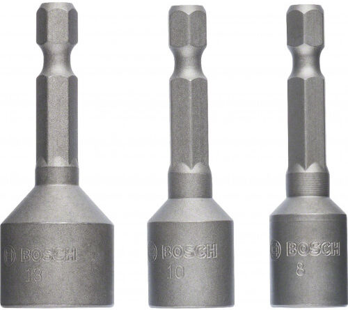 Bosch Kit de 3 douilles 8/10/13 mm 2608551078