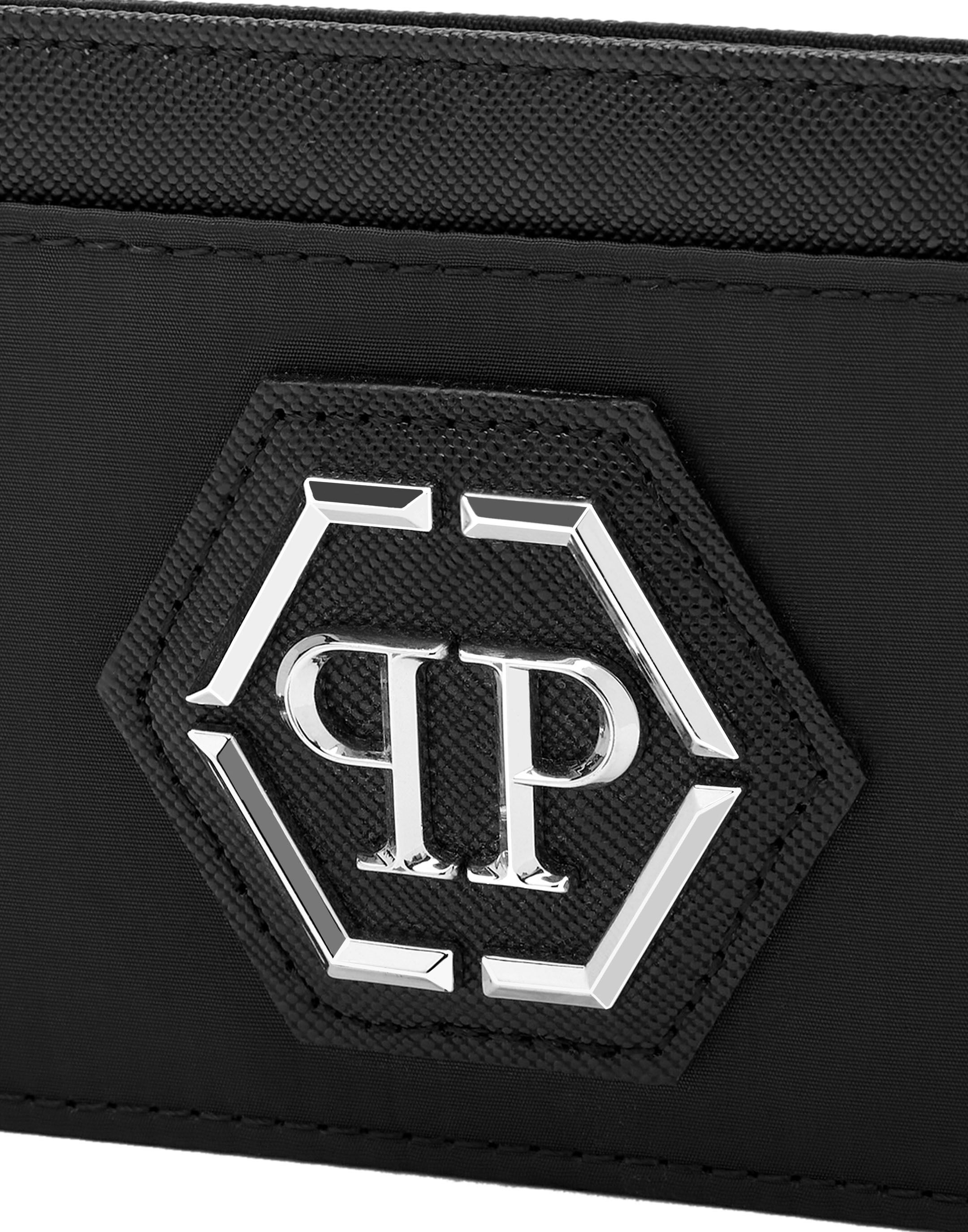 Clutch PHILIPP PLEIN "Hexagon", Damen, schwarz (02, schwarz), Taschen