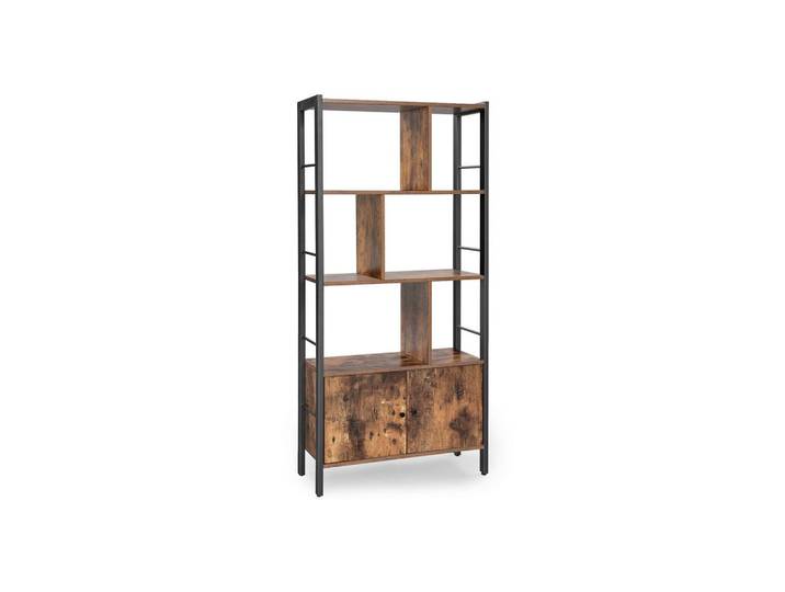 AKTENREGAL Iron B: 74 cm Braun/Schwarz