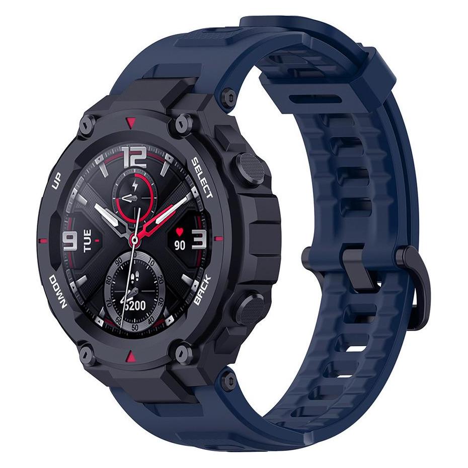 Techsuit - Watchband (W067) - Amazfit T-Rex / T-Rex Pro - Navy Blue (Silicone, TPU) (56361832)