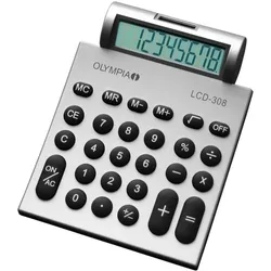OLYMPIA Taschenrechner LCD-308 silber